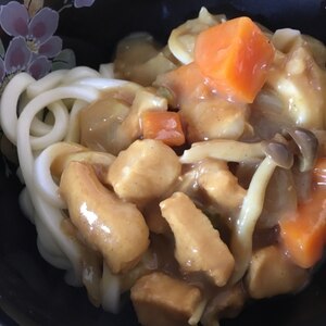 前日のカレーでカレーうどん